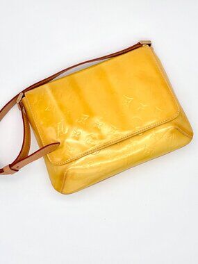 Louis Vuitton Vernis Monogram Sunset Yellow Shoulder Bag